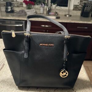 Michael Kors Jet Set East/West Saffiand Leather Tote